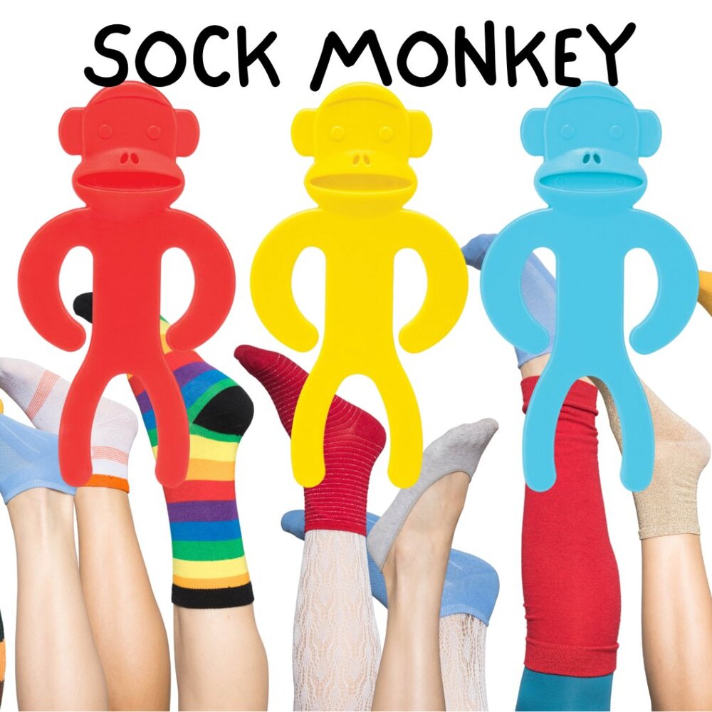 NEW Sock 🐒Monkey🐒 Clips for laundry- 12 count